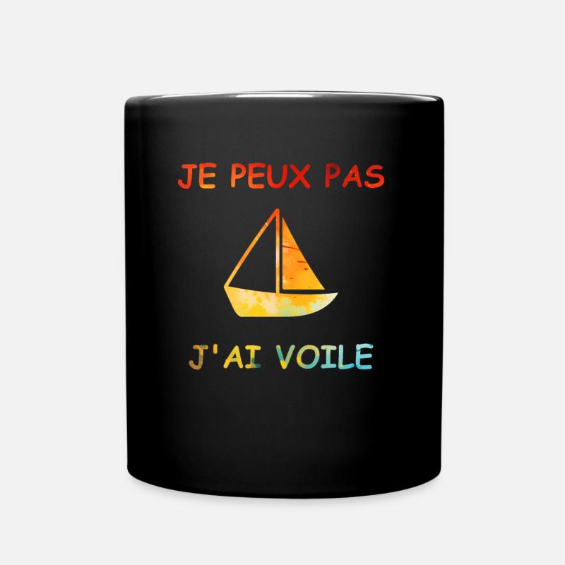 Je peux pas j'ai voile - Mug uni - noir