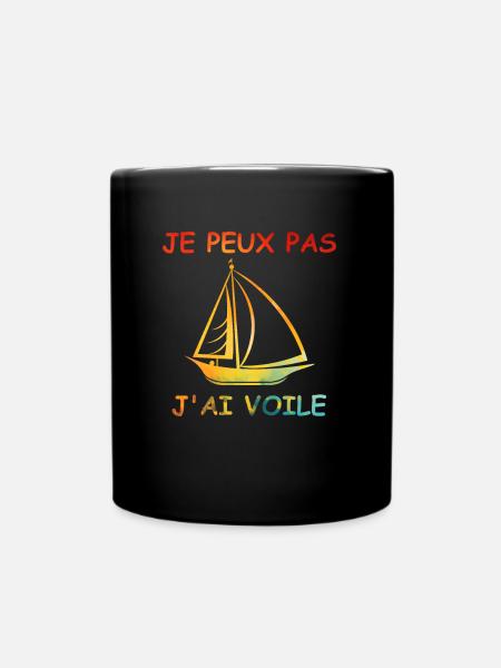 Je peux pas j'ai voile - Mug uni - noir