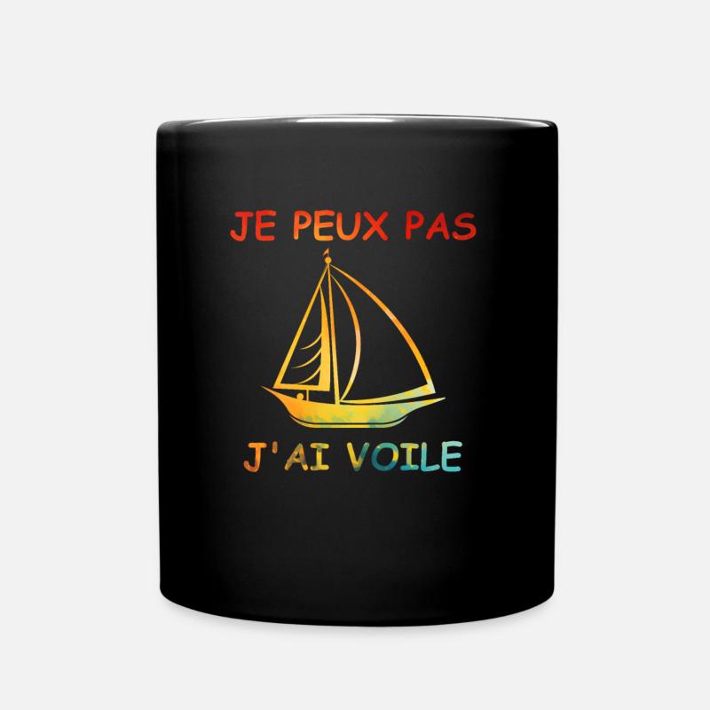 Je peux pas j'ai voile - Mug uni - noir