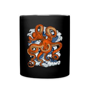 Ocean Animal Lover Octopus Gift Octopus Octopus - Mug uni - noir - Devant