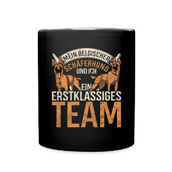 Mein Belgischer Schäferhund und ich Hund Malinois - Tasse einfarbig - Schwarz - Vorne