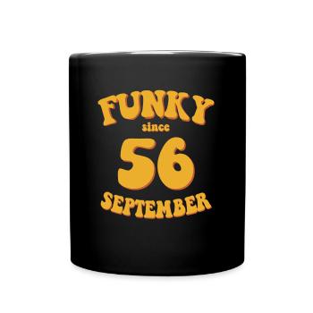 Funky Birthday: Septembre 1956 - Flower Power - Mug uni - noir - Devant