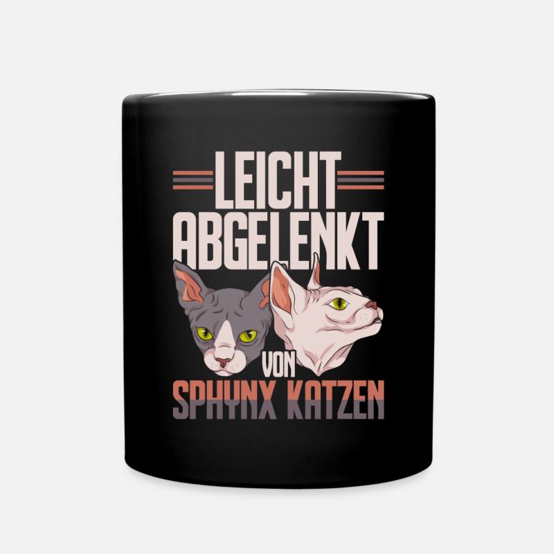 Hauskatze Okkult Katze Geschenk Sphynx Katze - Tasse einfarbig - Schwarz