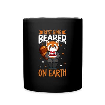 Meilleur porteur d’anneau au monde - Porteur d’anneau - Mug uni - noir - Devant