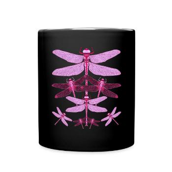 Insect Lover Animal Insect Gift Libellule - Mug uni - noir - Devant