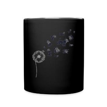 Scottie Dogs Cadeau Pissenlit Scottish Terrier - Mug uni - noir - Devant