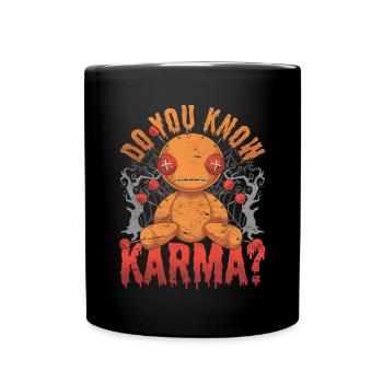 Connaissez-vous Karma Witchcraft Gift Voodoo Doll - Mug uni - noir - Devant