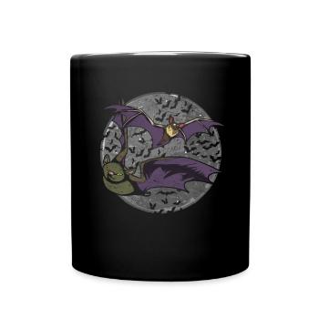 Costume d’Halloween Cadeau Full Moon Bat - Mug uni - noir - Devant
