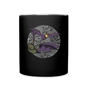Full Moon Bat Swarm Gift Bat - Mug uni - noir - Devant