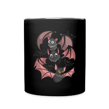 Halloween Animal Gift Mignon Bat - Mug uni - noir - Devant