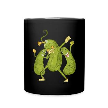 Cornichon aux légumes Gherk Cadeau Dabbing Concombre - Mug uni - noir - Devant