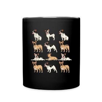 Frenchie Dogs Cadeau Bouledogue Français - Mug uni - noir - Devant