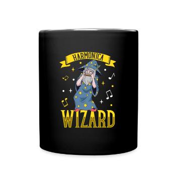 Harmonica Wizard - Mundharmonika - Tasse einfarbig - Schwarz - Vorne