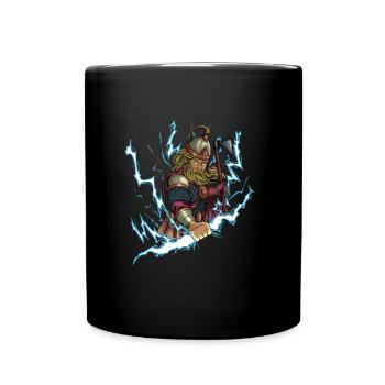 Slavic god Perun - Full Colour Mug - black - Front