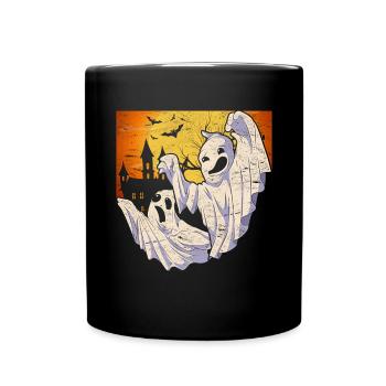 Fantôme effrayant Cadeau Halloween Fantôme - Mug uni - noir - Devant