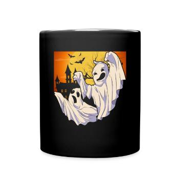 Fantôme effrayant Cadeau d’Halloween Fantôme - Mug uni - noir - Devant