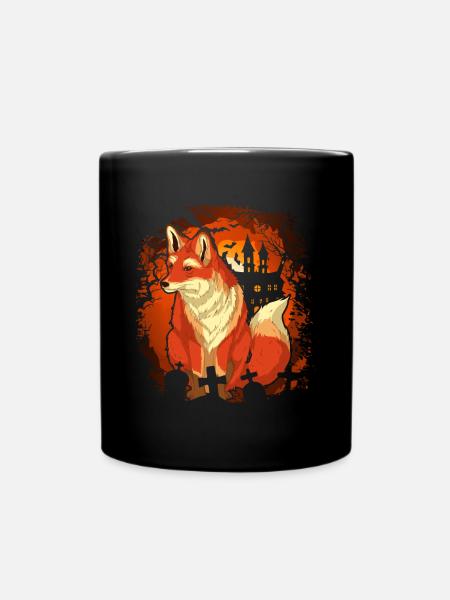 Forest Animal Forest Dweller Halloween Gift Fox - Mug uni - noir