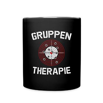 Schützenfest Schießen Schießsport Sportschütze - Tasse einfarbig - Schwarz - Vorne
