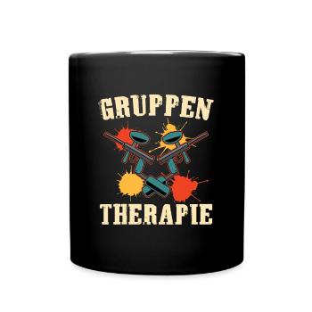 Paintballspieler Makierer Freizeit Sport Paintball - Tasse einfarbig - Schwarz - Vorne