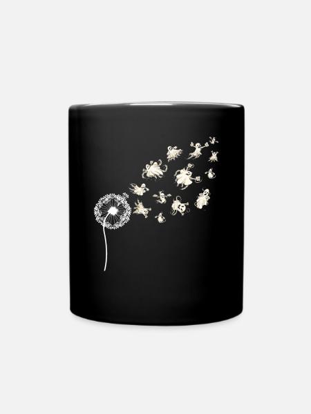 Cadeau fantôme Pissenlit effrayant Halloween - Mug uni - noir