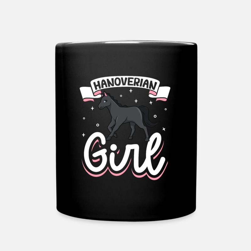 Hanoverian Girl - Tasse einfarbig - Schwarz