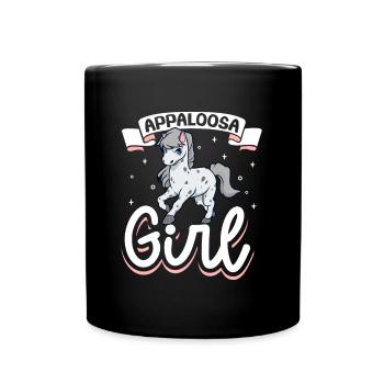 Appaloosa Girl - Full Colour Mug - black - Front