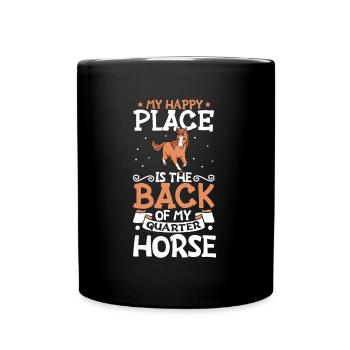 My favorite place - Quarter Horse - Full Colour Mug - black - Front