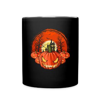 Pleine Lune Halloween Costume Party Cadeau Citrouille - Mug uni - noir - Devant