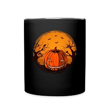 Citrouille cadeau de costume d’Halloween effrayant - Mug uni - noir - Devant