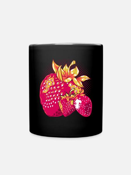 Fruits rouges Fruits d’été Fruit Cadeau Fraise - Mug uni - noir