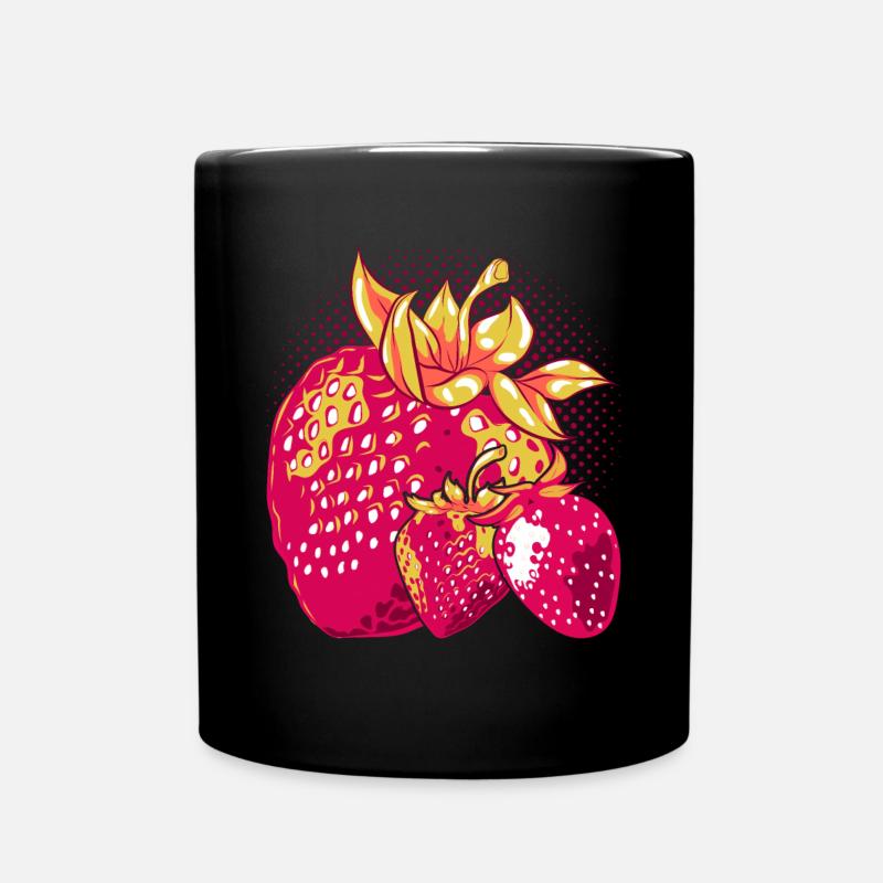 Fruits rouges Fruits d’été Fruit Cadeau Fraise - Mug uni - noir