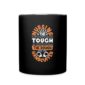 Caring for inmates - Caregiver in the prison system - Full Colour Mug - black - Front