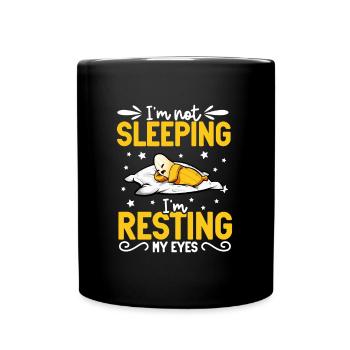 I don't sleep - banana - Full Colour Mug - black - Front