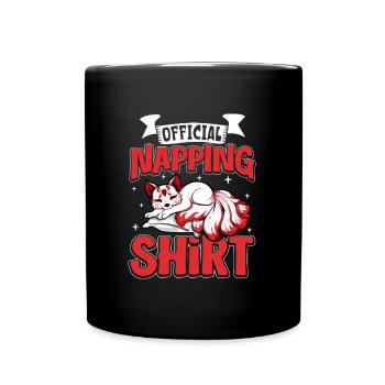 Official Kitsune Sleep Shirt - Full Colour Mug - black - Front