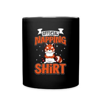Chemise de sommeil officielle Red Panda - Mug uni - noir - Devant