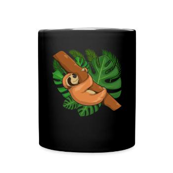 Animal Lover Gift Zoo Animal Exotic Paresseux - Mug uni - noir - Devant
