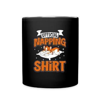 Chemise de nuit officielle Corgi - Mug uni - noir - Devant
