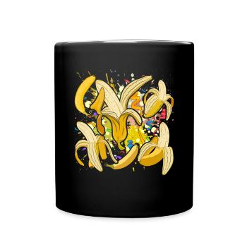 Dabbing Fruit Fruit Gift Dab Bananas - Mug uni - noir - Devant