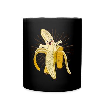 Banana Lover Fruit Gift Cute Banana - Full Colour Mug - black - Front