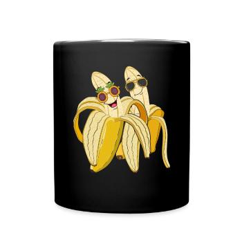 Lunettes de soleil Funny Fruit Gift Cool Banana - Mug uni - noir - Devant