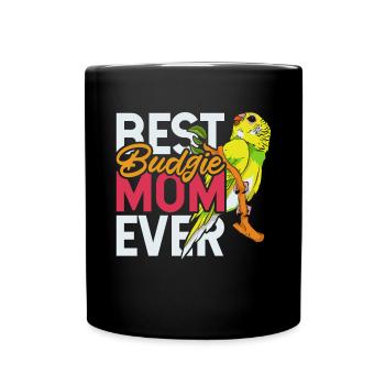 Meilleur oiseau Cadeau de fête des mères Budgie - Mug uni - noir - Devant