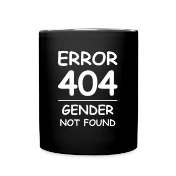 gender not found Error 404 - Full Colour Mug - black - Front