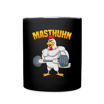 Fitness Ausdauer Muskeltraining Sport Fitness - Tasse einfarbig - Schwarz - Vorne