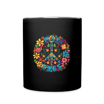 Flower Power Hippie Geburstag - Mai 1965 - Tasse einfarbig - Schwarz - Vorne