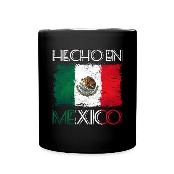 Mexikaner Hergestellt in Mexiko Geschenk Mexiko - Tasse einfarbig - Schwarz - Vorne