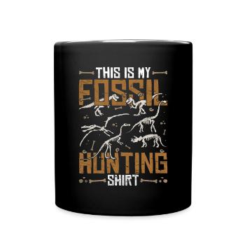 Ceci est ma paléontologie de chemise de chasse aux fossiles - Mug uni - noir - Devant