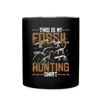Paléontologue Fossiles Chasse Cadeau Paléontologie - Mug uni - noir - Devant