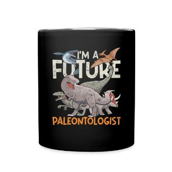 Paleontology I am a future paleontologist - Full Colour Mug - black - Front