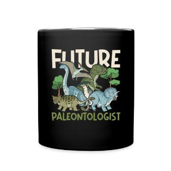Dinosaur Paleontology Future Paleontologist - Full Colour Mug - black - Front