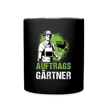 Hobbygärtner Gartenarbeit Garten Auftrags Gärtner - Tasse einfarbig - Schwarz - Vorne